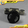 1/2" tube OD ferrule connection propane gas stainless steel 316 needle valve